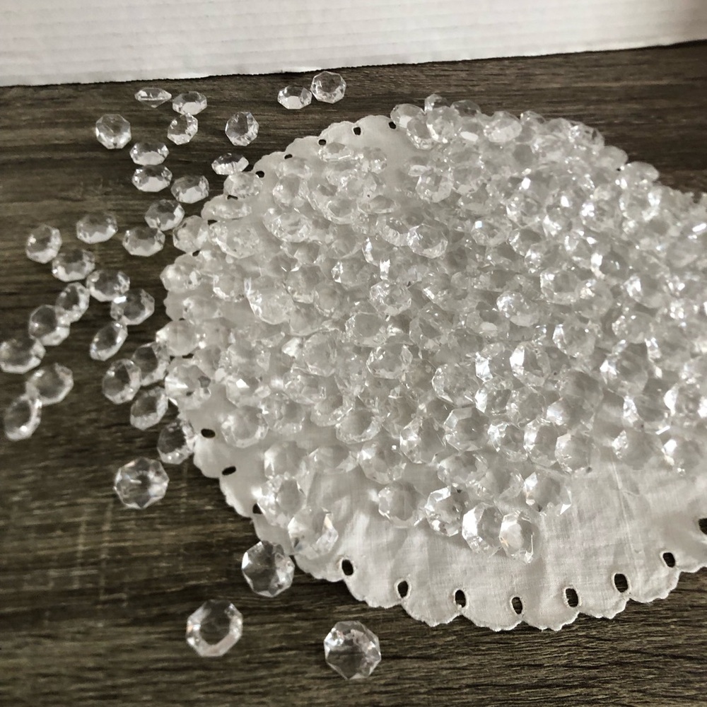 Vtg Replacement Chandelier Crystal Beads